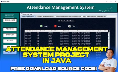 rfid based attendance system source code in java|attendance management system github.